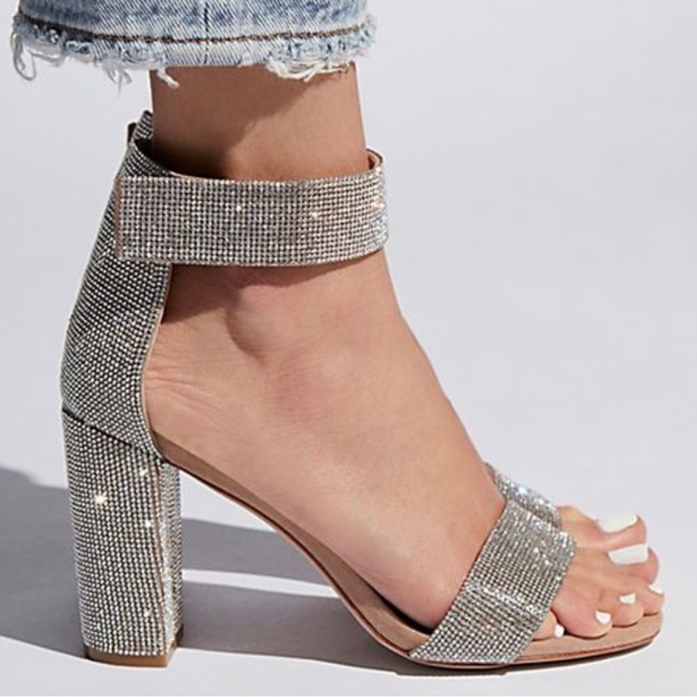 Jeffrey Campbell Lindsay Glitter Heel Size 6.5